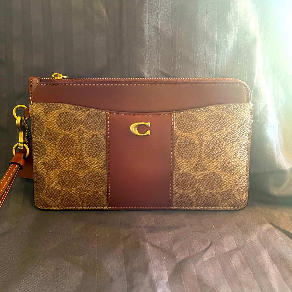 Coach large wristlet